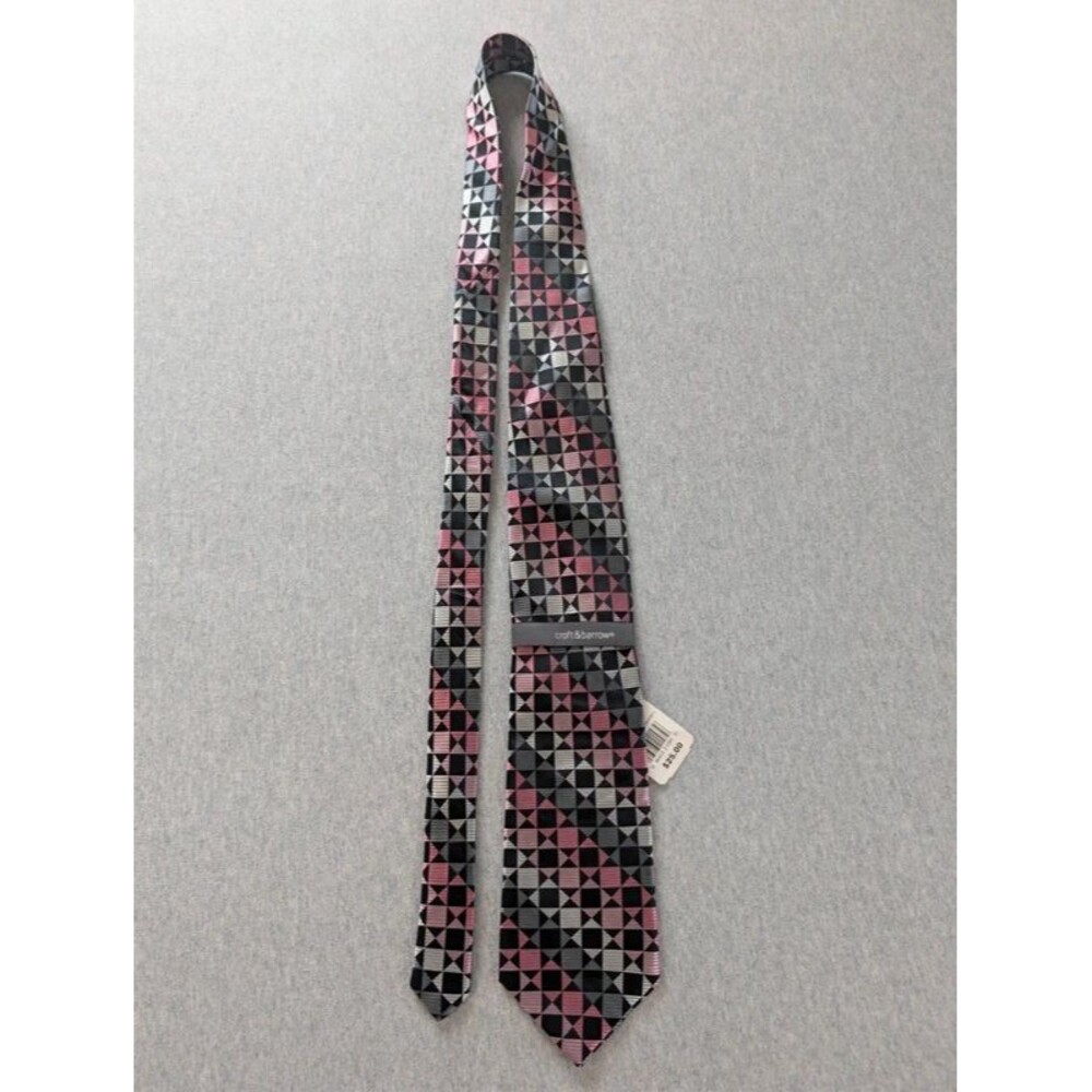 New Croft and Barrow Men's Tie Block Rose Color